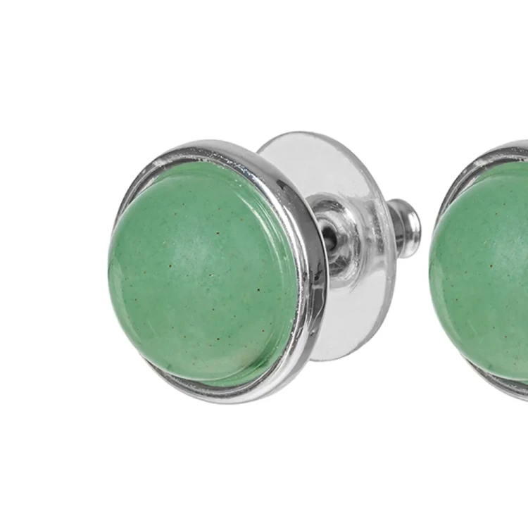 Пусеты GREEN AVENTURINE LE1109 G/S