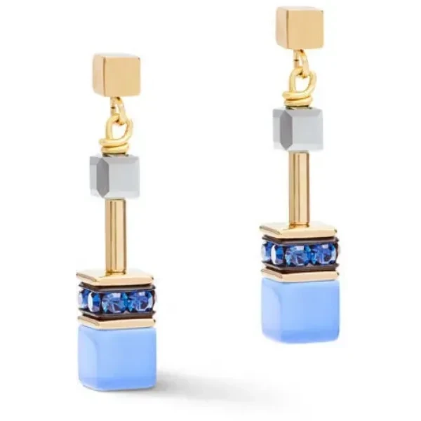 Серьги Coeur de Lion Blue-Gold 2839/21-0716