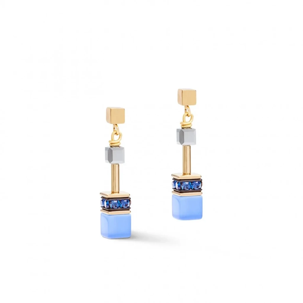 Серьги Coeur de Lion Blue-Gold 2839/21-0716