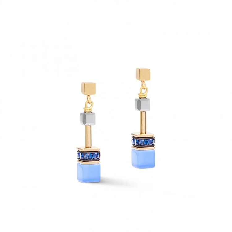 Серьги Coeur de Lion Blue-Gold 2839/21-0716