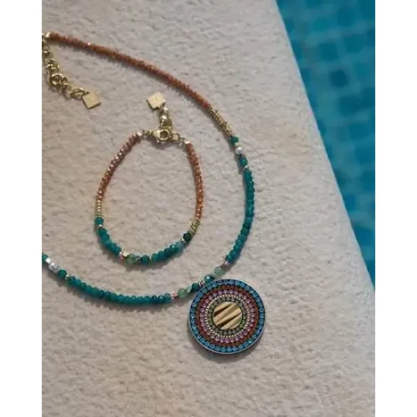Колье Coeur de Lion Multicolour Boho 2036/10-1583