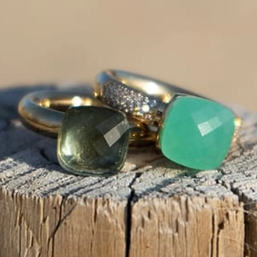 Кольцо Qudo FIRENZE 16.5 (G) Olivine 107001/40-4906 16.5