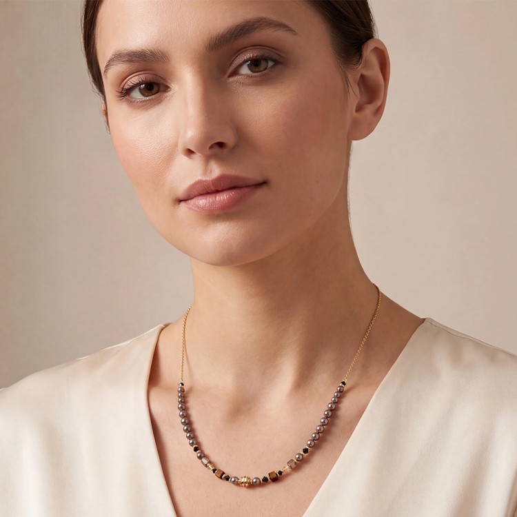 Колье Coeur de Lion Brown-Gold 3033/10-1116