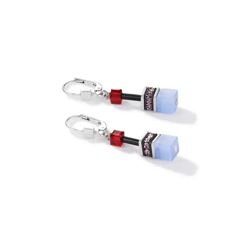 Серьги Coeur de Lion Purple-Red-Blue 2838/20-0841