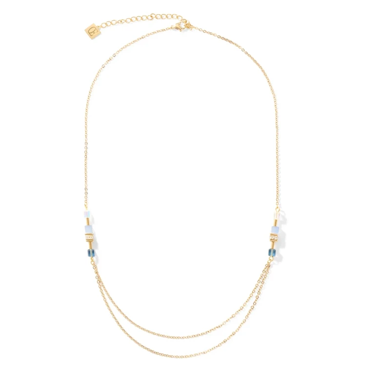 Колье Coeur de Lion Gold-Blue 5064/10-0716