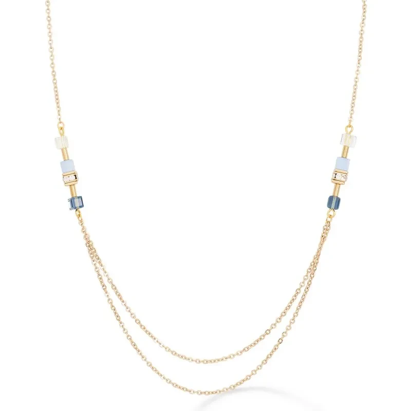 Колье Coeur de Lion Gold-Blue 5064/10-0716