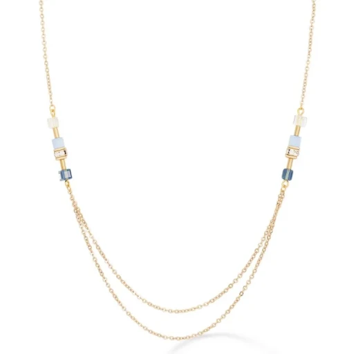 Колье Coeur de Lion Gold-Blue 5064/10-0716