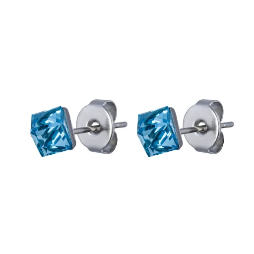 Пусеты Crystal Sky Blue SWE0127/1 SB S