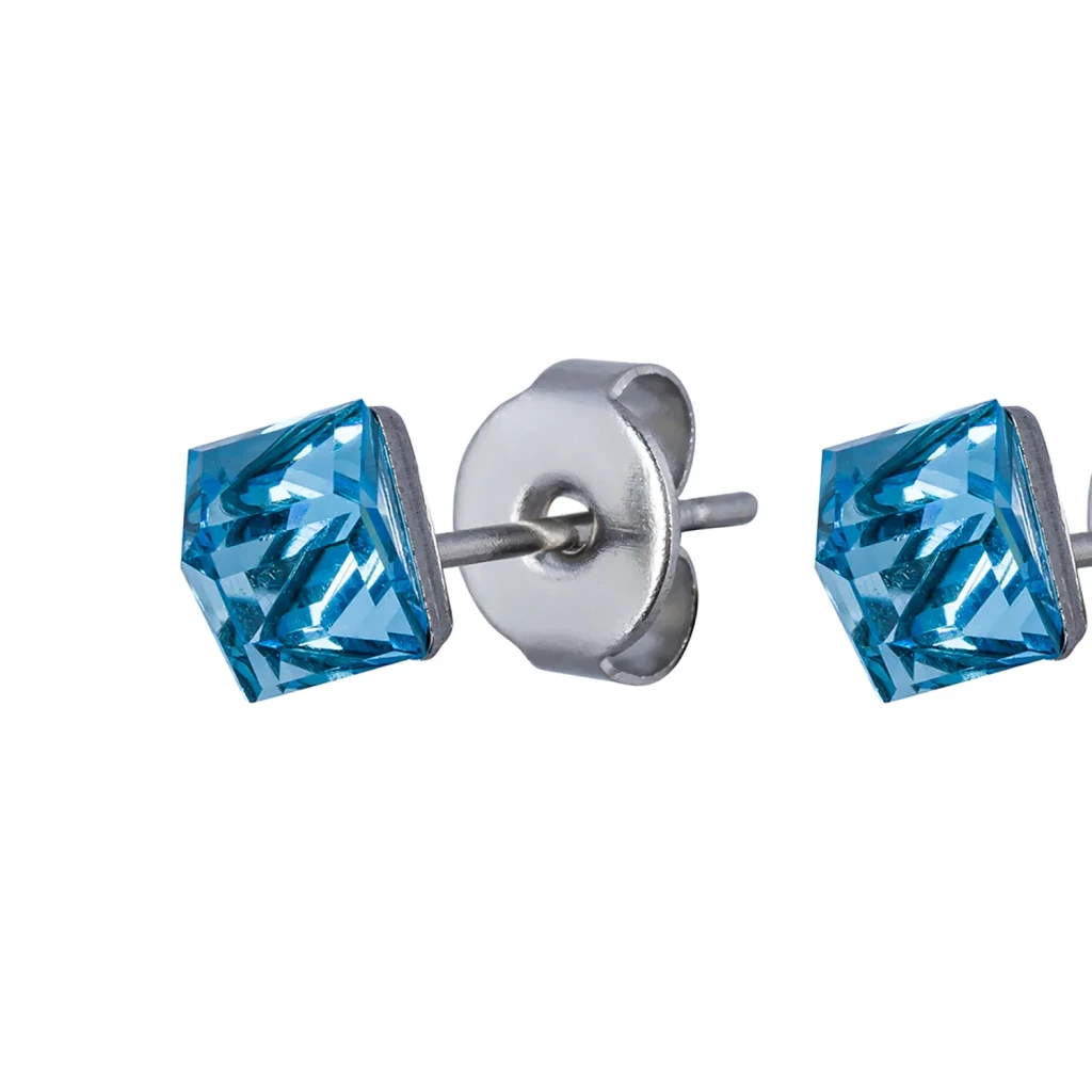 Пусеты Crystal Sky Blue SWE0127/1 SB S