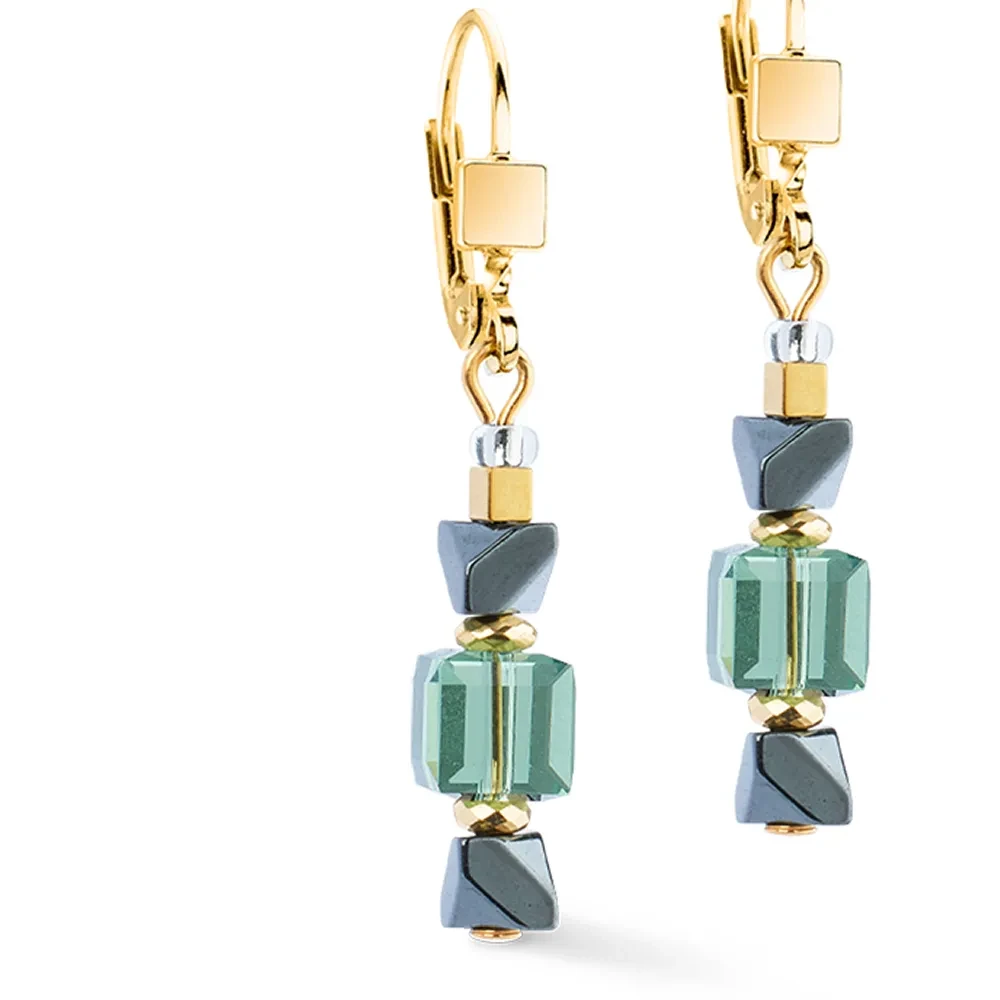 Серьги Coeur de Lion Green-Turquoise 4243/20-0506