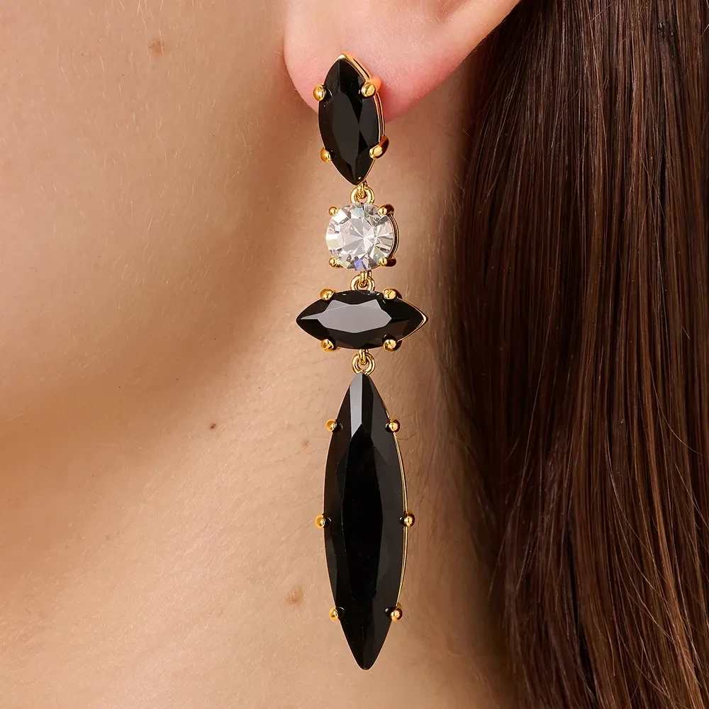 Серьги Dyrberg Kern TENERE SG BLACK_CRYSTAL 470031