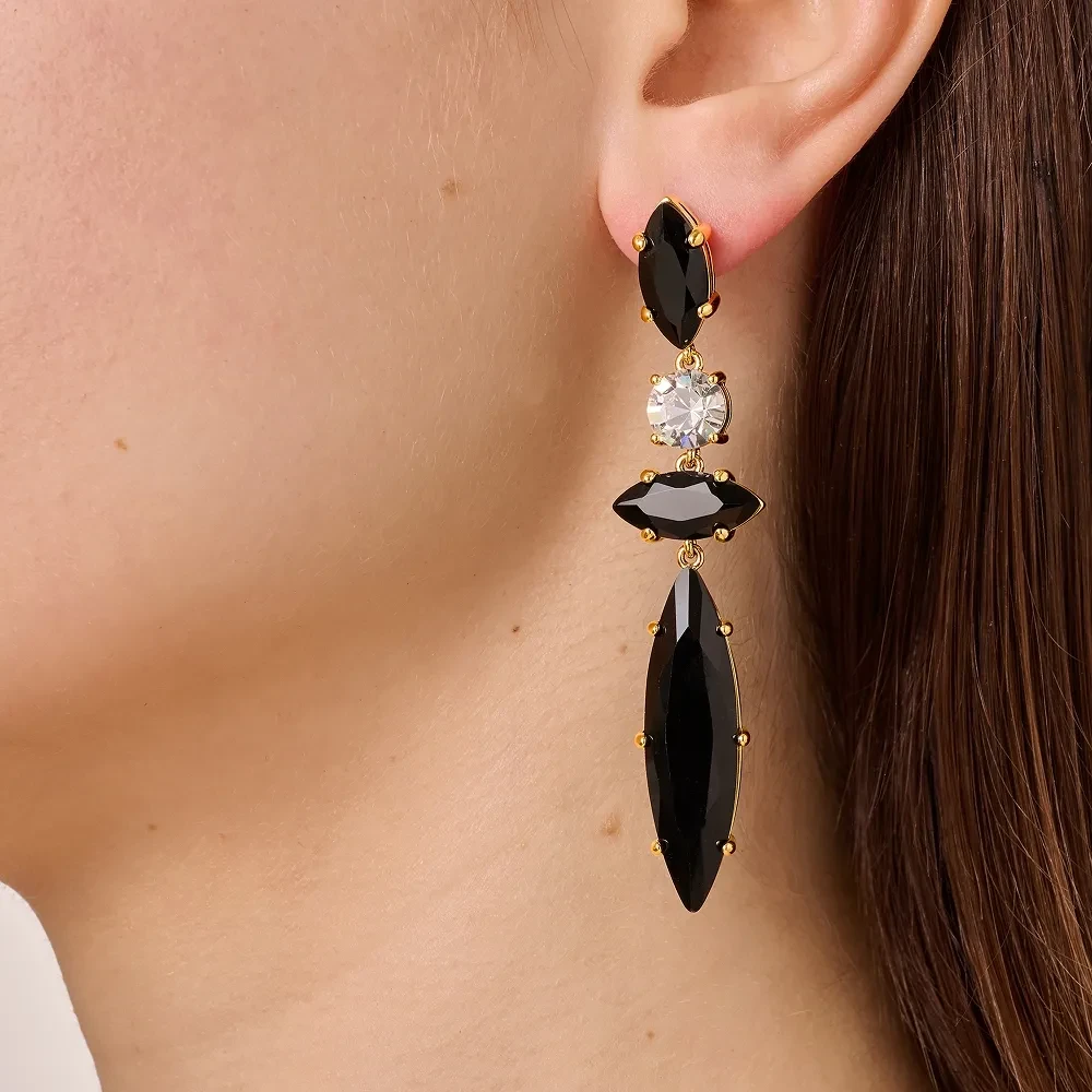 Серьги Dyrberg Kern TENERE SG BLACK_CRYSTAL 470031