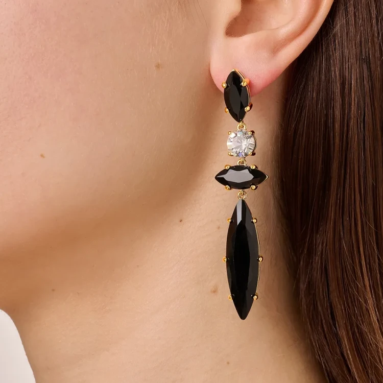 Серьги Dyrberg Kern TENERE SG BLACK_CRYSTAL 470031