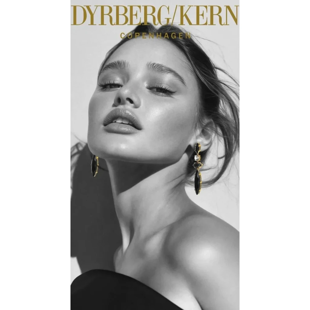 Серьги Dyrberg Kern TENERE SG BLACK_CRYSTAL 470031