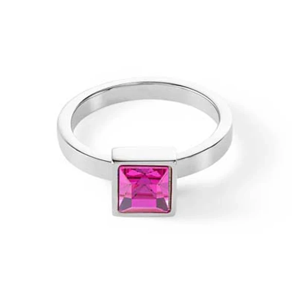Кольцо Coeur de Lion Pink Silver 0500/40-0417 60
