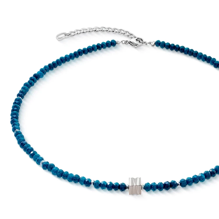 Колье Coeur de Lion Blue-Silver 3045/10-0717