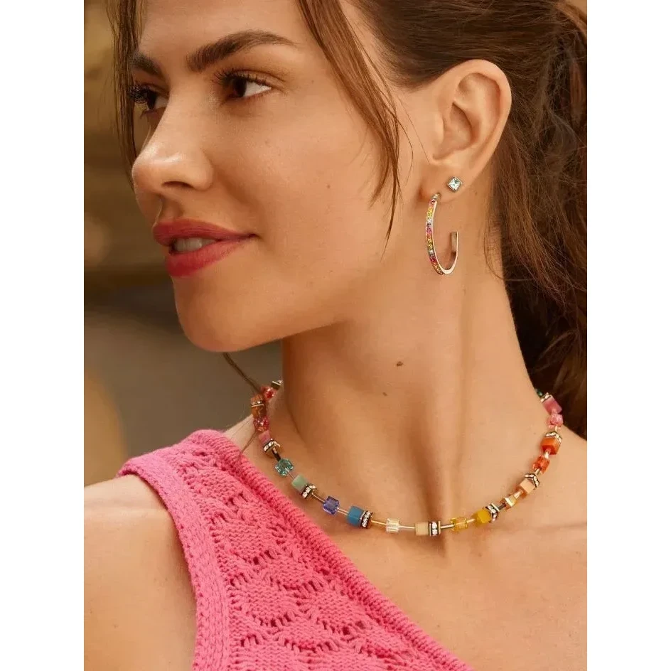 Серьги Coeur de Lion Light Blue-Gold 0501/21-0755