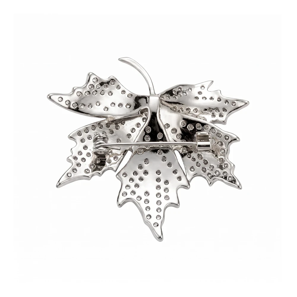 Брошь Клен Fiore Luna FBB00018-02 S