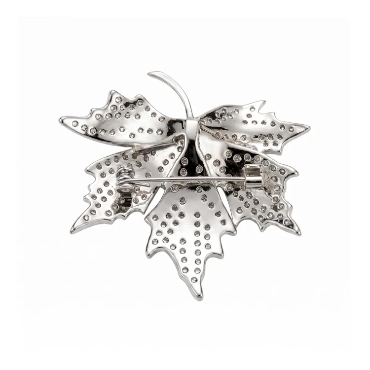 Брошь Клен Fiore Luna FBB00018-02 S