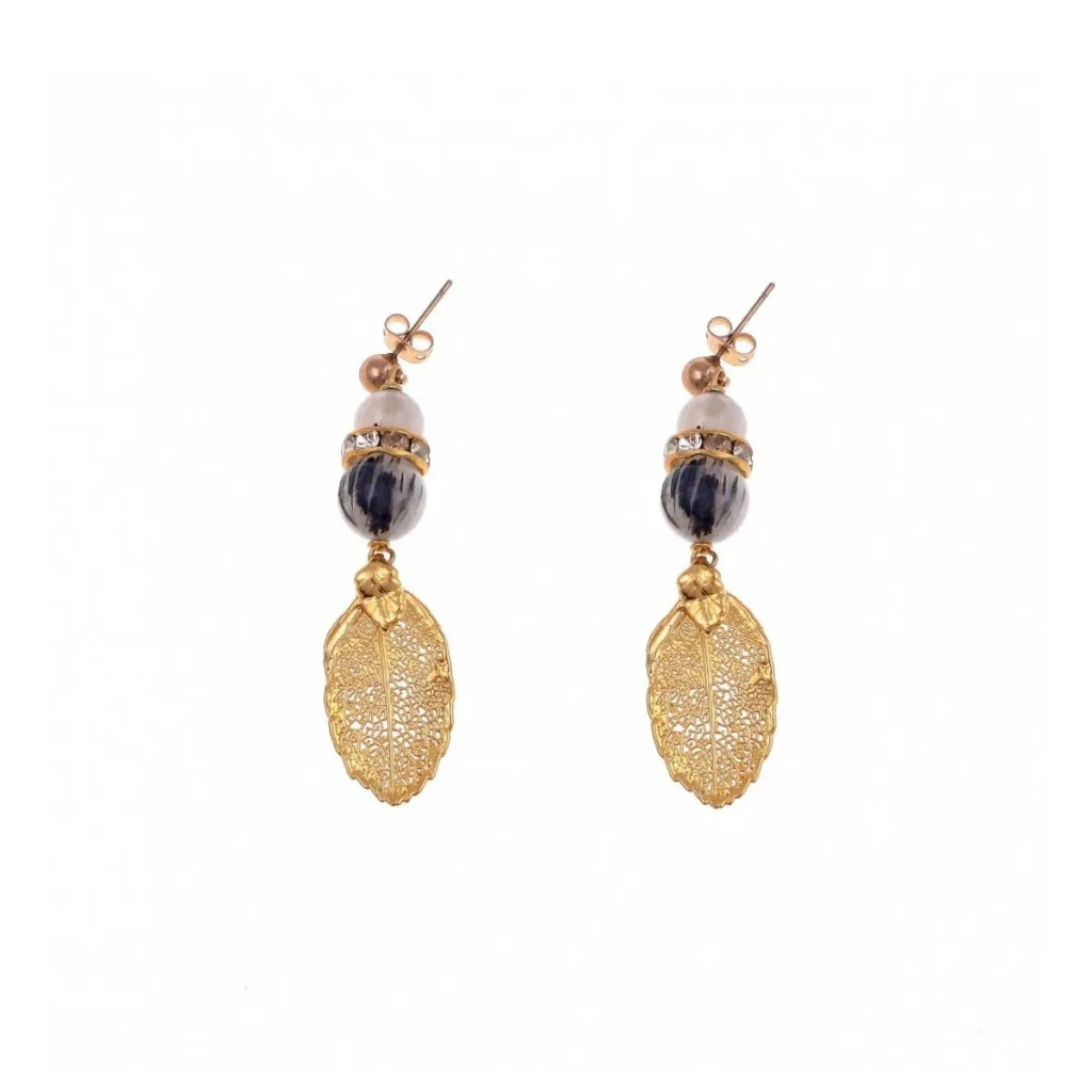 Серьги Ester Bijoux Барвинок F654C-G BR
