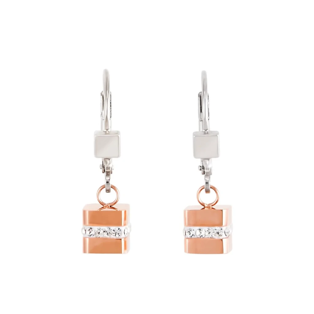 *Серьги Coeur de Lion Rosegold-Silver *4966/20-1631