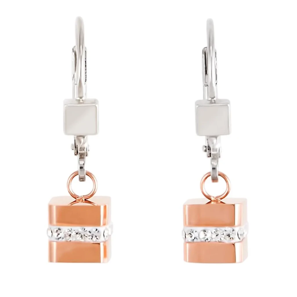 *Серьги Coeur de Lion Rosegold-Silver *4966/20-1631