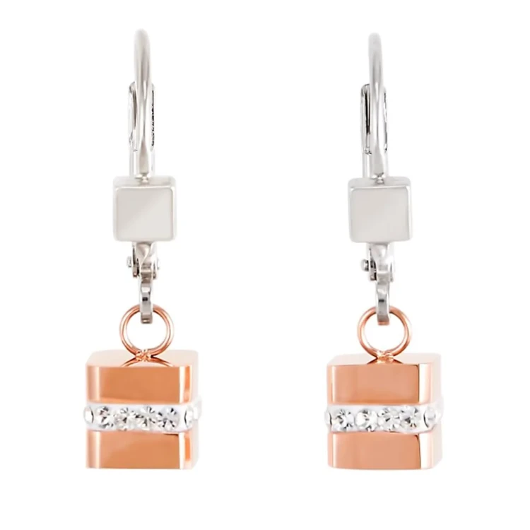 *Серьги Coeur de Lion Rosegold-Silver *4966/20-1631