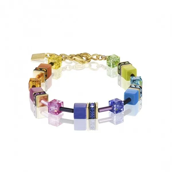 Браслет COEUR DE LION Multicolour Rainbow Gold 2838/30-1573