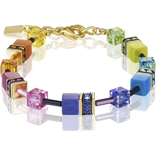 Браслет COEUR DE LION Multicolour Rainbow Gold 2838/30-1573