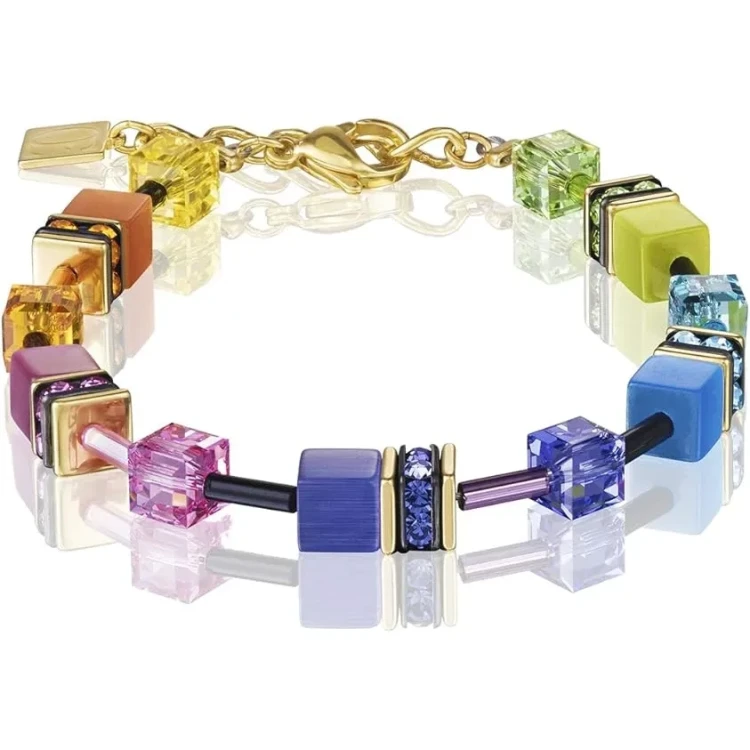 Браслет COEUR DE LION Multicolour Rainbow Gold 2838/30-1573