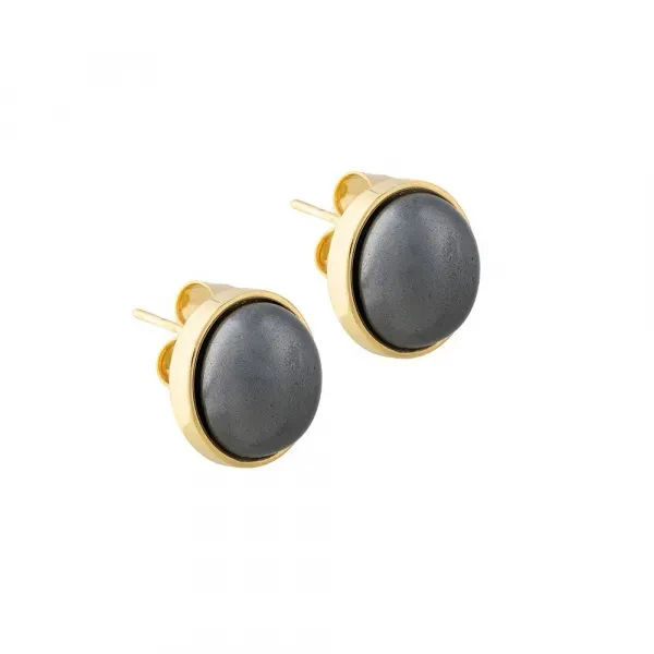Пусеты Graphite Pearl A0976.3 BW/G
