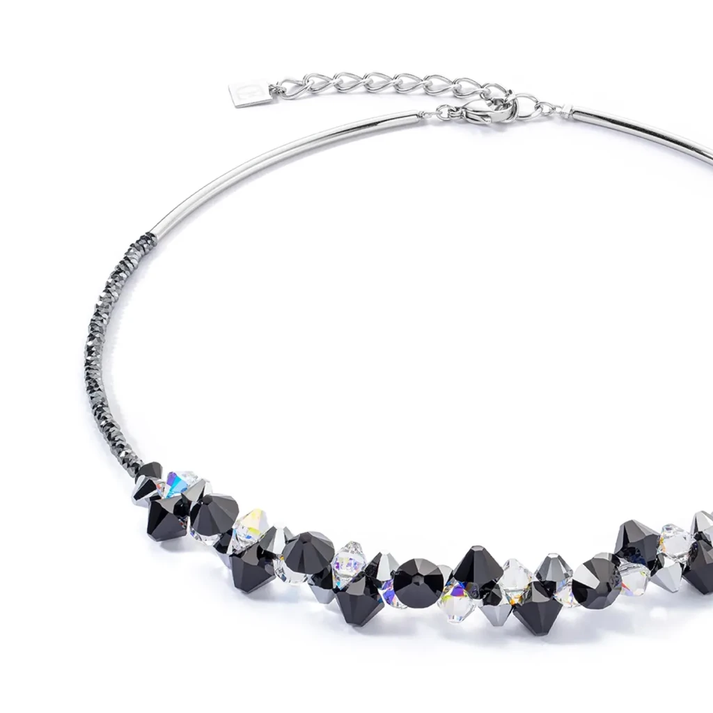 Колье Coeur de Lion Black-Crystal 4640/10-1318