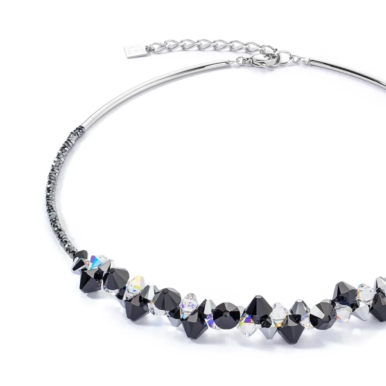 Колье Coeur de Lion Black-Crystal 4640/10-1318