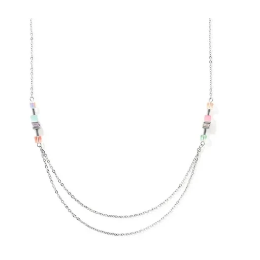 Колье Coeur de Lion Silver Multicolour-Pastel 5064/10-1522