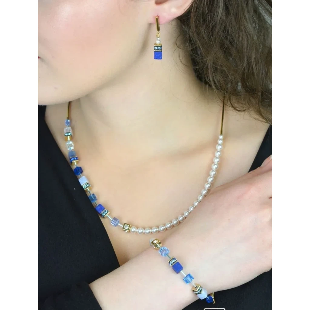 Колье Coeur de Lion Blue-Gold 5086/10-0716