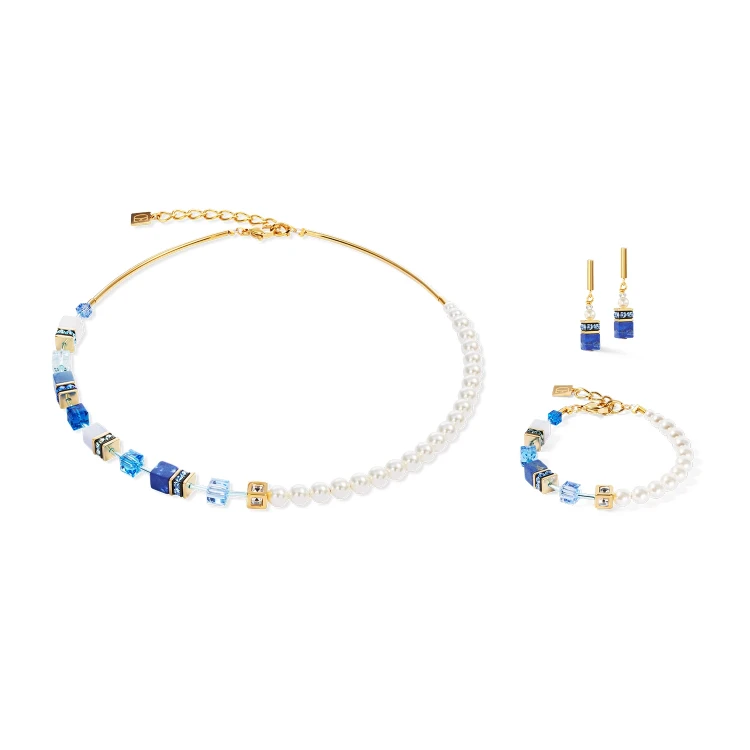 Колье Coeur de Lion Blue-Gold 5086/10-0716