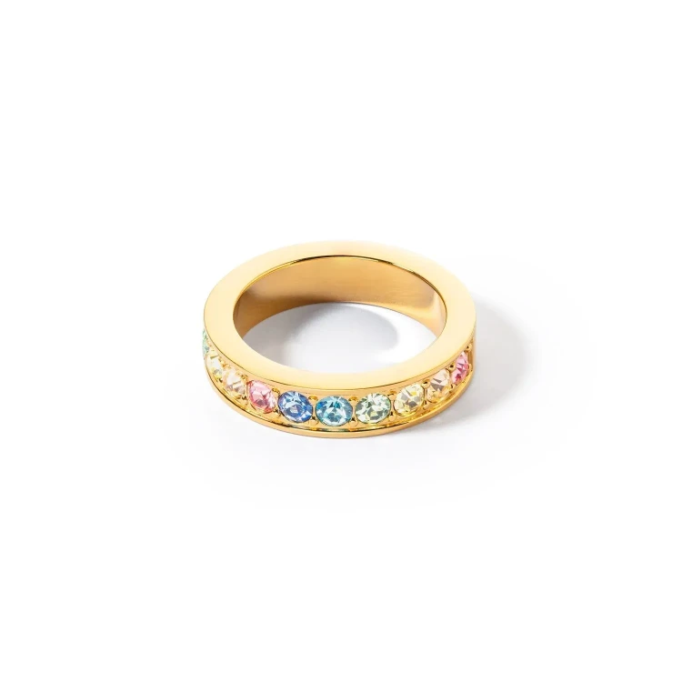 Кольцо Coeur de Lion Multicolor Pastel Gold 18 мм 0131/40-1590 56