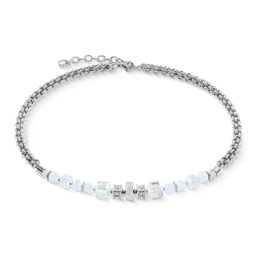 Колье Coeur de Lion White-Silver 3022/10-1417
