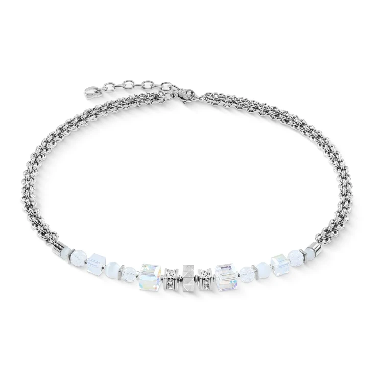 Колье Coeur de Lion White-Silver 3022/10-1417