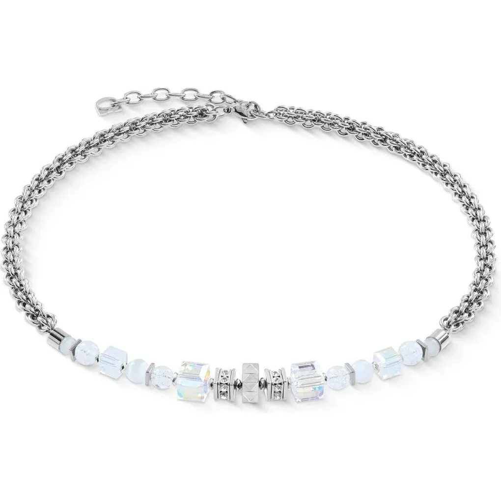 Колье Coeur de Lion White-Silver 3022/10-1417