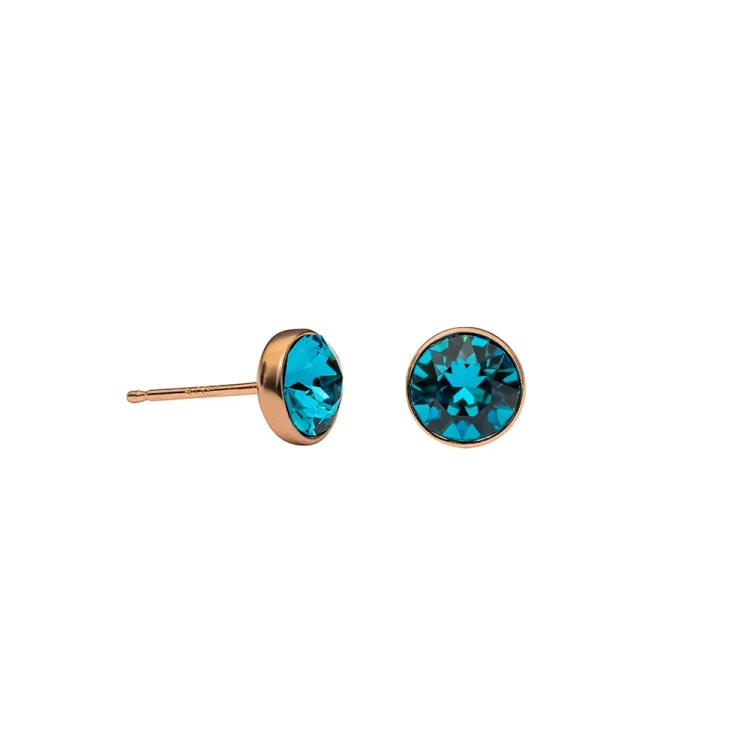 Fiore Luna Пусеты Indicolite SWE297 IN RG