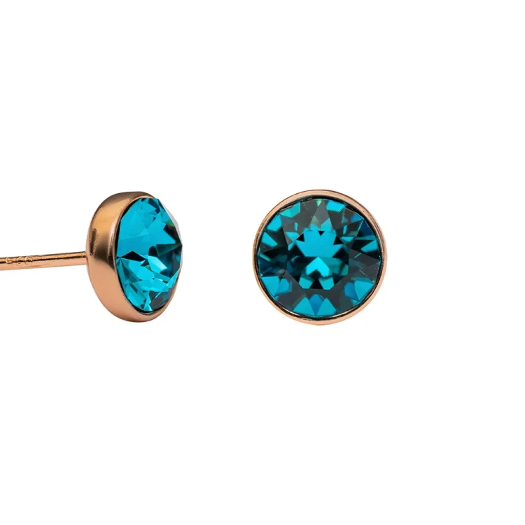 Fiore Luna Пусеты Indicolite SWE297 IN RG