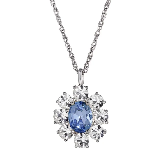 Колье Dyrberg Kern CLAUDIA SS LIGHT BLUE / CRYSTAL 420045 S/BL
