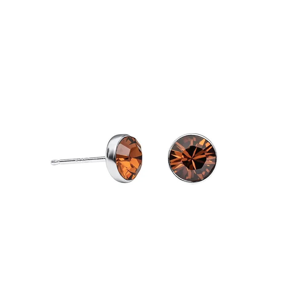 Fiore Luna Пусеты Smoked Topaz SWE297 ST S