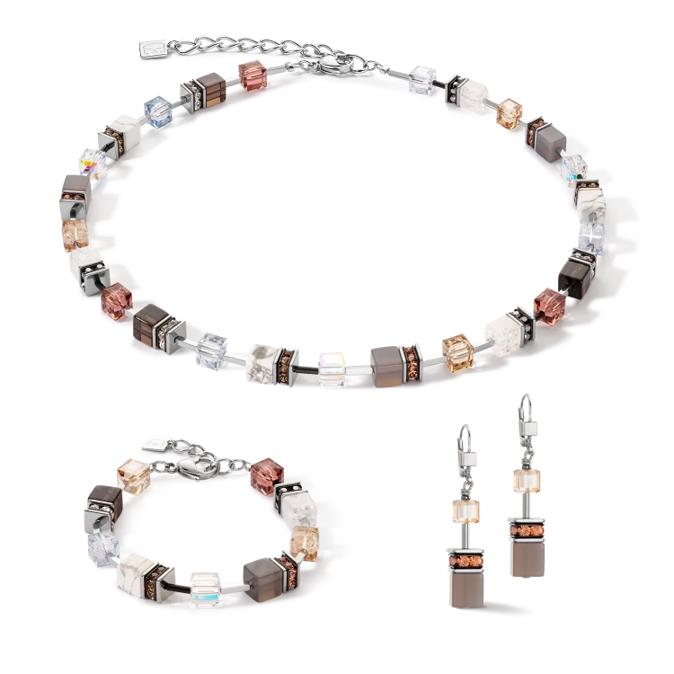 Серьги Coeur de Lion Cognac-Beige 4505/20-1130