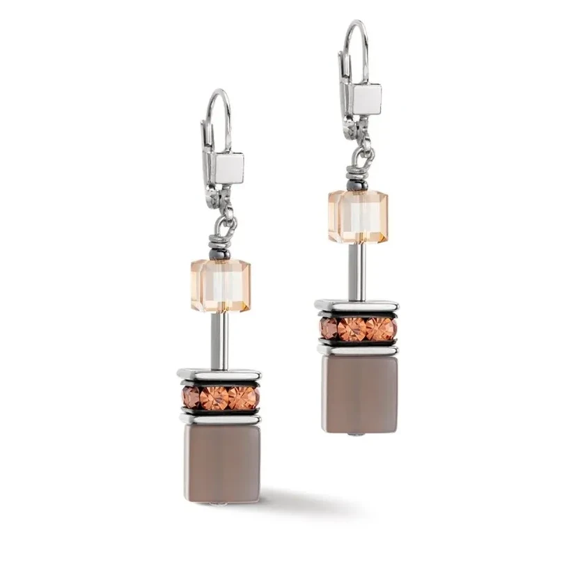 Серьги Coeur de Lion Cognac-Beige 4505/20-1130