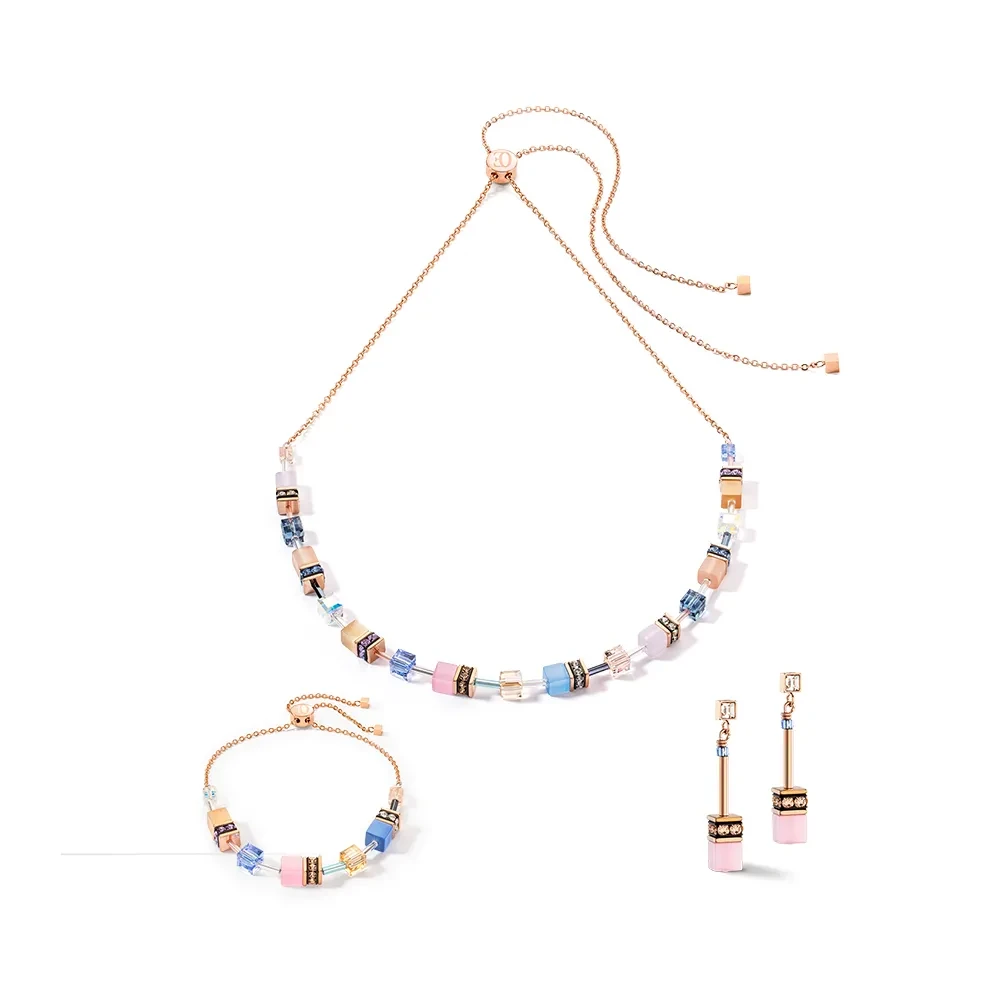 Браслет Coeur de Lion Light Blue - Rose 3030/30-0752