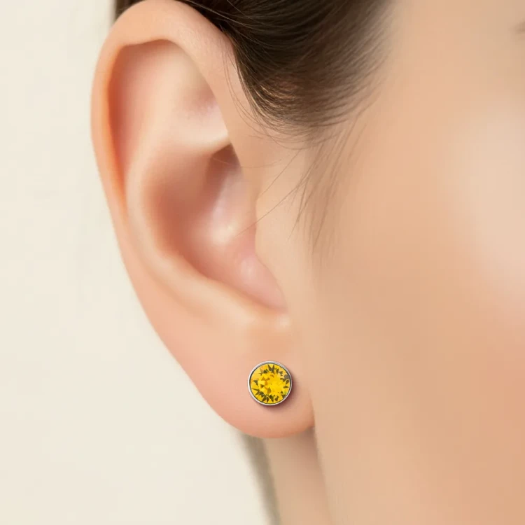 Fiore Luna Пусеты Sunflower SWE298 SF S
