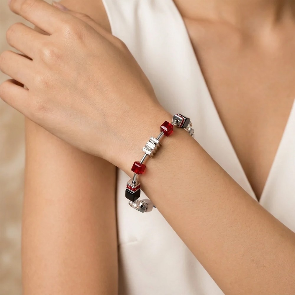 Браслет Coeur de Lion Grey-Red 3025/30-1203