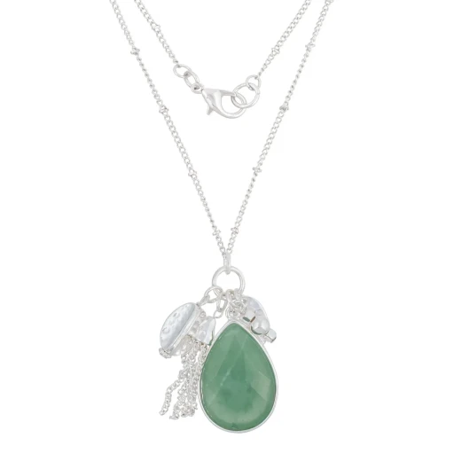Колье Fiore Luna GREEN AVENTURINE LN5126 RG/S